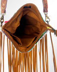 American Darling CROSS BODY I Hand Tooled Hair-on Genuine Leather women bag western handbag purse