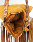 American Darling ADBGZ129F13 Large Crossbody Hand Tooled Saddle Blanket Genuine Leather Women Bag Western Handbag Purse
