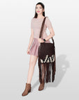 American Darling Cross Body Saddle Blanket Genuine Leather women bag western handbag purse