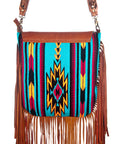 American Darling Cross Body Saddle Blanket Genuine Leather women bag western handbag purse