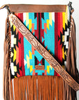 American Darling Cross Body Saddle Blanket Genuine Leather women bag western handbag purse