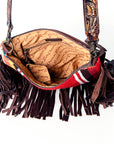 American Darling Cross Body Saddle Blanket Genuine Leather women bag western handbag purse