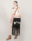 American Darling Cross Body Hair On Genuine Leather women bag western handbag purse