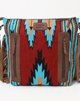 American Darling ADBGZ139G Signature Crossbody Hand Tooled Saddle Blanket Genuine Leather Women Bag Western Handbag Purse