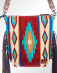American Darling Large Crossbody Saddle Blanket Genuine Leather Women Bag Western Handbag Purse