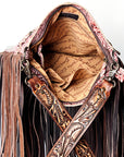 American Darling ADBGZ146 Messenger Hand Tooled Genuine Leather Women Bag Western Handbag Purse