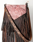 American Darling ADBGZ146 Messenger Hand Tooled Genuine Leather Women Bag Western Handbag Purse