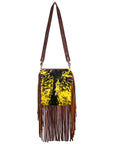 American Darling ADBGZ152 Large Crossbody Hair-On Genuine Leather Women Bag Western Handbag Purse