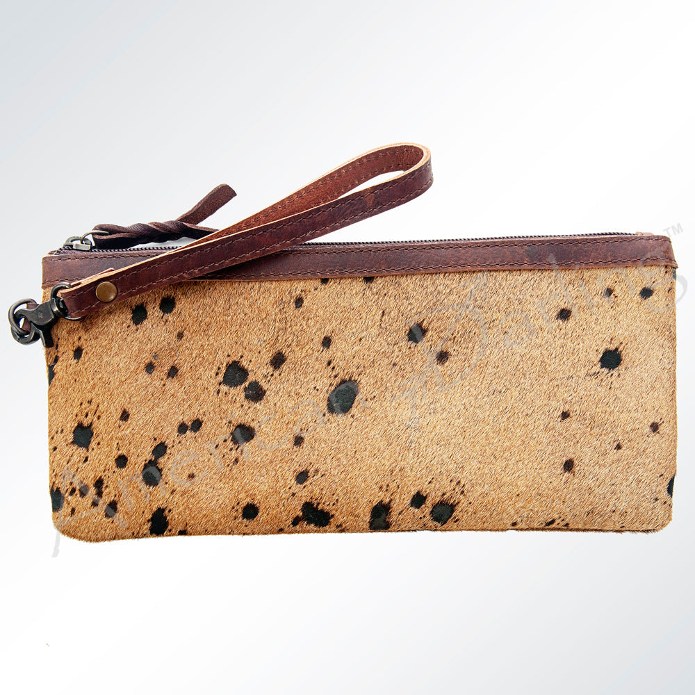 American Darling Wristlet Genuine Leather Women Bag W. Handbag Purse –