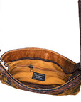 American Darling Small Crossbody Hand Tooled Hair On Genuine Leather Women Bag Western Handbag Purse