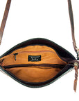 American Darling Small Crossbody Hand Tooled Hair On Genuine Leather Women Bag Western Handbag Purse