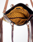 American Darling Cross Body I Hand Tooled Hair-On Genuine Leather Women Bag Western Handbag Purse