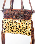 American Darling Cross Body I Hand Tooled Hair-On Genuine Leather Women Bag Western Handbag Purse