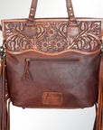 American Darling Cross Body I Hand Tooled Hair-On Genuine Leather Women Bag Western Handbag Purse