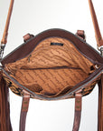 American Darling Cross Body I Hand Tooled Hair-On Genuine Leather Women Bag Western Handbag Purse