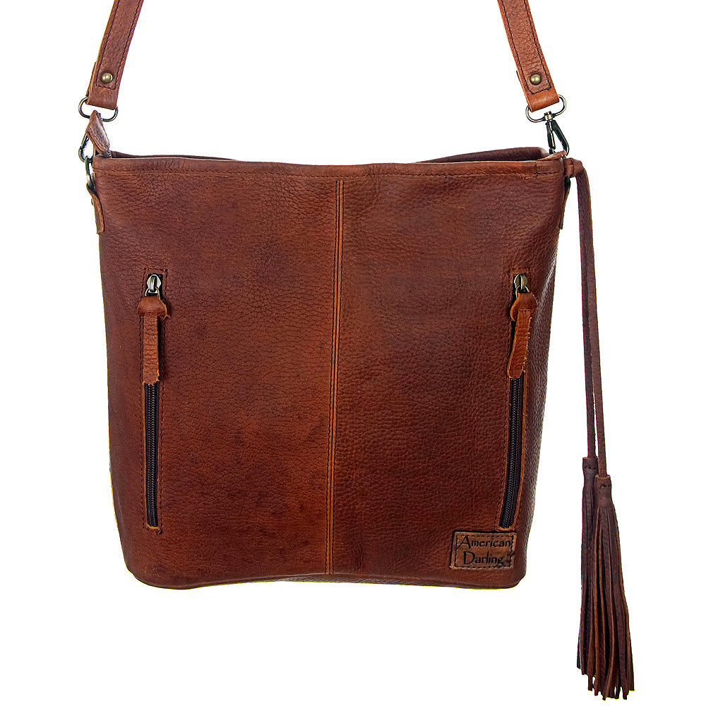 American Darling Small Crossbody Hair-On Genuine Leather women bag western handbag purse