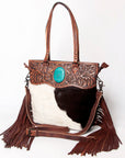 American Darling Cross Body I Hand Tooled Hair-On Genuine Leather Women Bag Western Handbag Purse