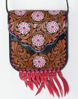 ADBG5027 American Darling Hand Tooled Genuine Leather Women Bag Western Handbag Purse