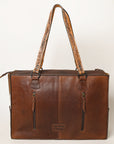 American Darling Hand Tooled Hair On Genuine Leather Women Bag Western Handbag Purse
