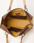 American Darling Hand Tooled Hair On Genuine Leather Women Bag Western Handbag Purse