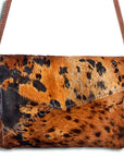 American Darling ADBGS178BRAC1 Envelope Hair On Genuine Leather Women Bag Western Handbag Purse