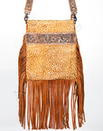 ADBGS192DEA American Darling Hand Tooled Hair On Genuine Leather Women Bag Western Handbag Purse