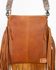 ADBGS192DEA American Darling Hand Tooled Hair On Genuine Leather Women Bag Western Handbag Purse