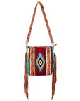 American Darling Large Crossbody Saddle Blanket Genuine Leather Women Bag Western Handbag Purse