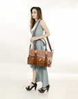 American Darling Signature Crossbody Hand Tooled Saddle Blanket Genuine Leather Women Bag Western Handbag Purse
