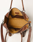 American Darling Signature Crossbody Hand Tooled Saddle Blanket Genuine Leather Women Bag Western Handbag Purse