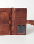 American Darling ADBG487BR Wallet Hand Tooled Hair On Genuine Leather Women Bag Western Handbag Purse