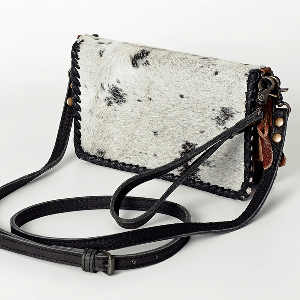 American Darling ORGANISER Upcycled Wool Genuine Leather women bag western handbag purse