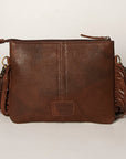 American Darling Small Crossbody Hand Tooled Hair On Genuine Leather Women Bag Western Handbag Purse