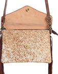 American Darling ADBGD101 Envelope Hand Tooled Hair-On Genuine Leather Women Bag Western Handbag Purse
