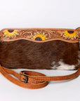 American Darling Small Crossbody Hand Tooled Hair On Genuine Leather Women Bag Western Handbag Purse