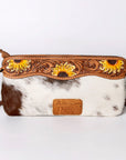 American Darling Small Crossbody Hand Tooled Hair On Genuine Leather Women Bag Western Handbag Purse