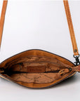 American Darling Small Crossbody Hand Tooled Hair On Genuine Leather Women Bag Western Handbag Purse