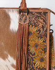 American Darling Briefcase Hand Tooled Saddle Blanket Genuine Leather women bag western handbag purse