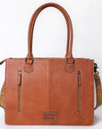 American Darling Briefcase Hand Tooled Saddle Blanket Genuine Leather women bag western handbag purse