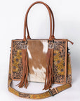American Darling Briefcase Hand Tooled Saddle Blanket Genuine Leather women bag western handbag purse