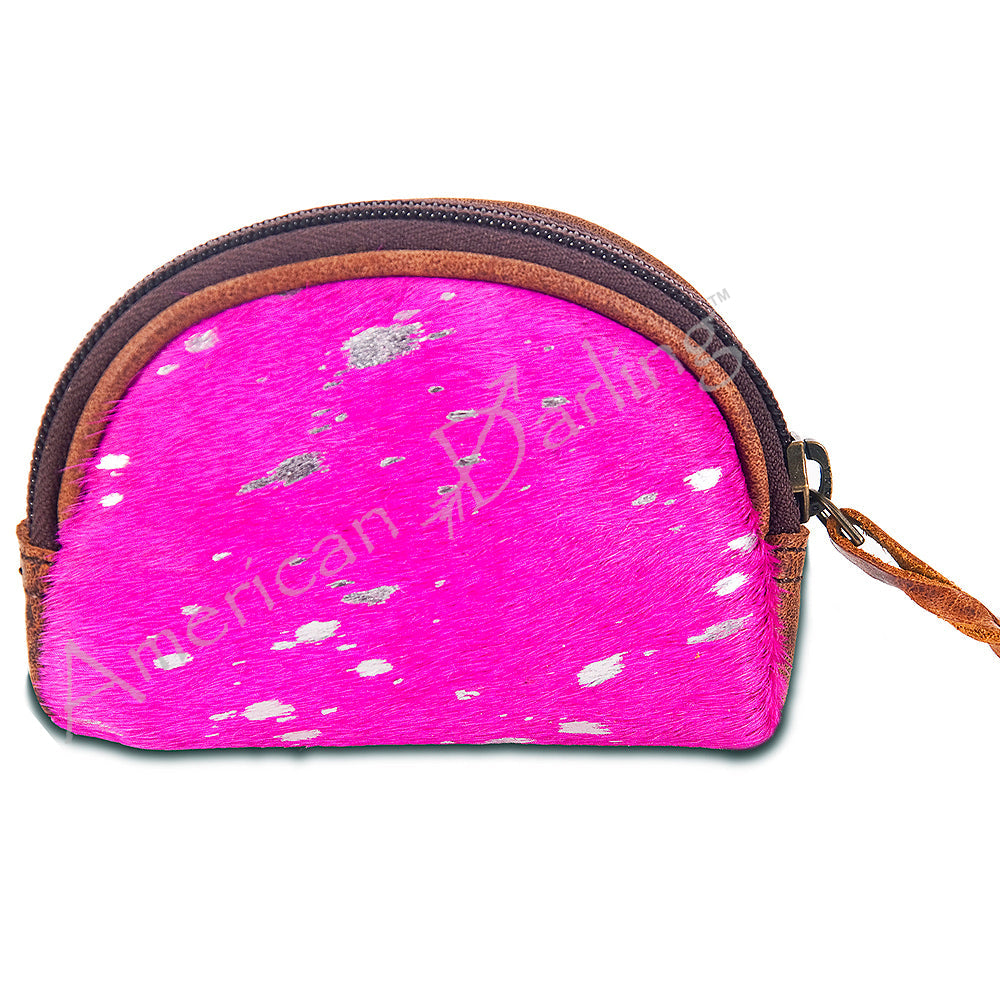 American Darling Coin Purse Hair On Genuine Leather Women Bag Western Handbag Purse