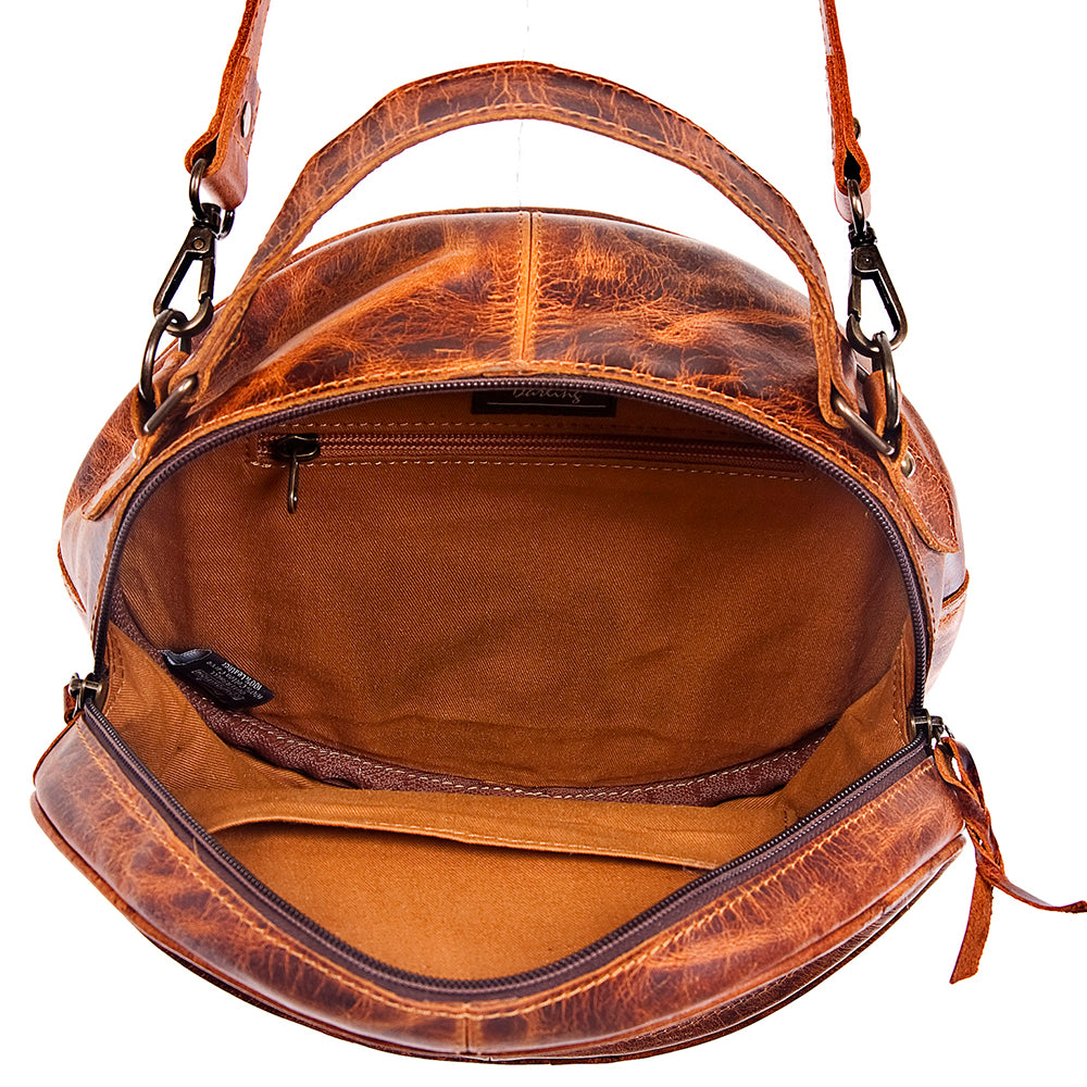 American Darling Hand Tooled Genuine Leather Women Bag Western Handbag Purse