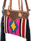 American Darling Cross Body I Hand Tooled Hair-On Genuine Leather Women Bag Western Handbag Purse