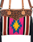 American Darling Cross Body I Hand Tooled Hair-On Genuine Leather Women Bag Western Handbag Purse