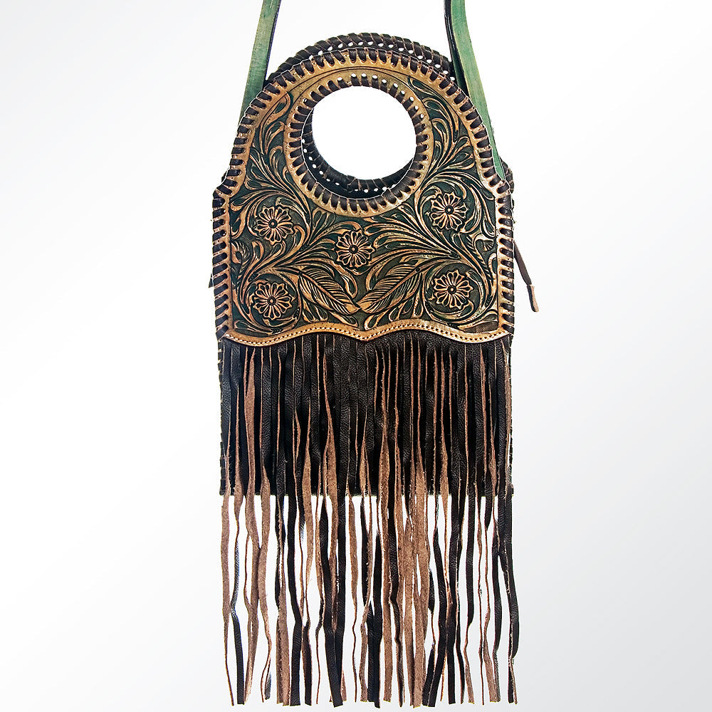 American Darling ADBGH116 Clutch Hand Tooled Genuine Leather Women Bag Western Handbag Purse