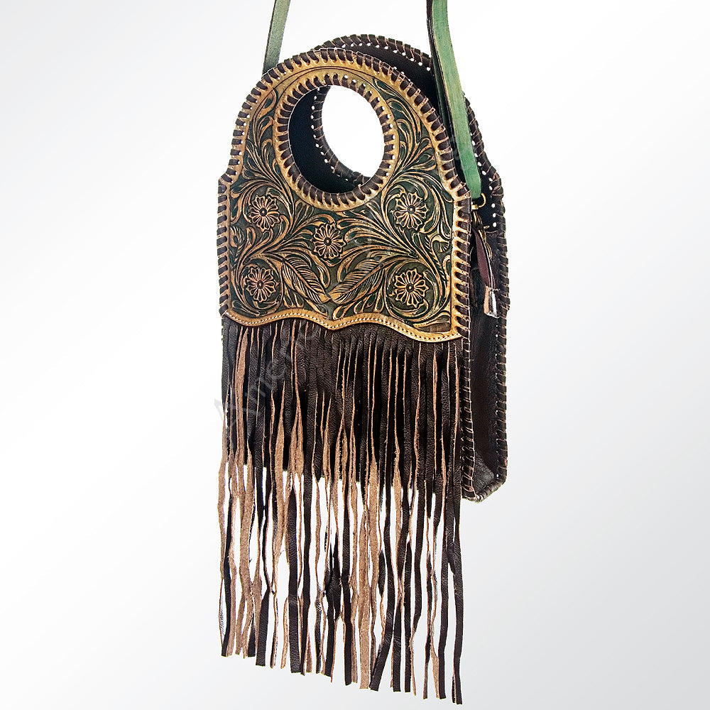 American Darling ADBGH116 Clutch Hand Tooled Genuine Leather Women Bag Western Handbag Purse