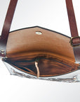 American Darling ADBGH118 Small Crossbody Hand Tooled Genuine Leather Women Bag Western Handbag Purse
