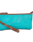 American Darling ADBG344TRQ3 Wristlet Embossed Genuine Leather Women Bag Western Handbag Purse