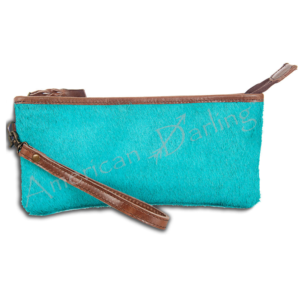 American Darling Wristlet Genuine Leather Women Bag W. Handbag Purse –