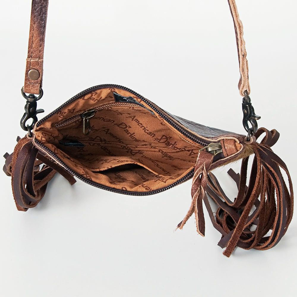 American Darling Small Crossbody Hair On Genuine Leather Women Bag Western Handbag Purse